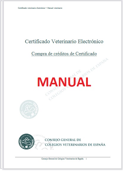 Certificado Veterinario Electrónico
Compra de créditos de Certificado